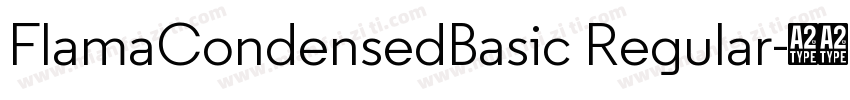 FlamaCondensedBasic Regular字体转换